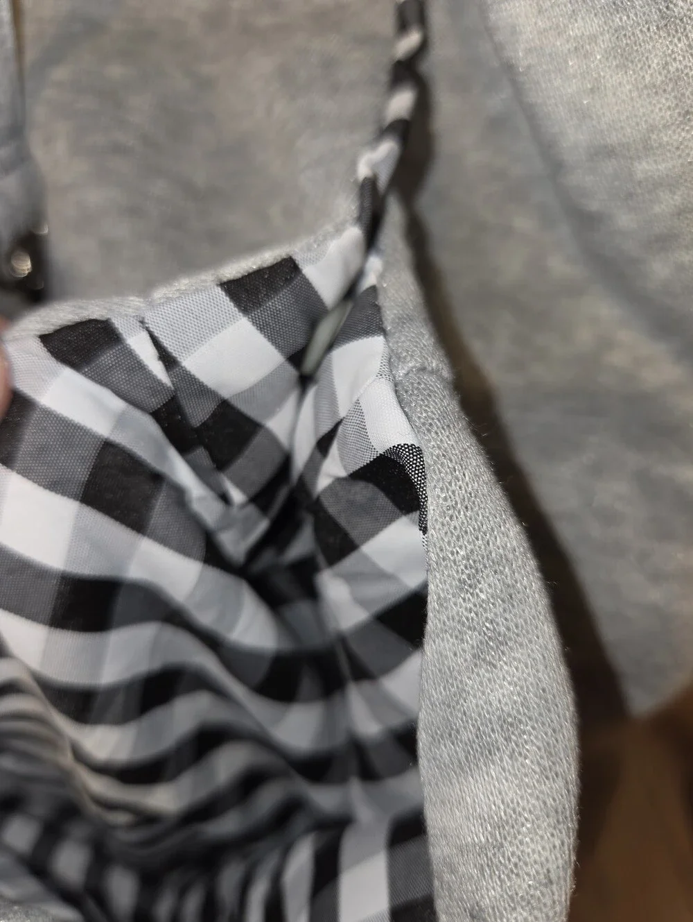 Grey Dog Sling Carrier Hoodie - Comfortable Pet Sling